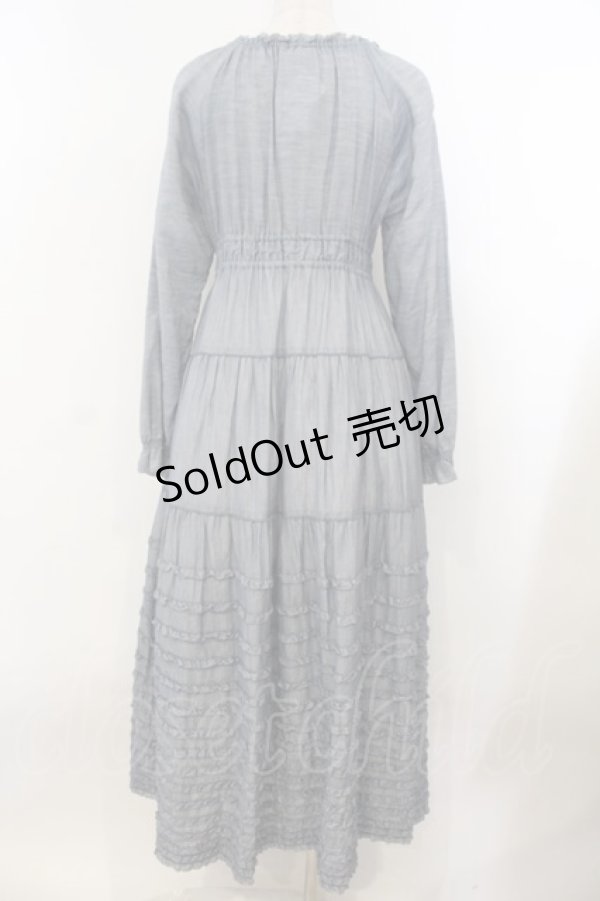 画像4: PINK HOUSE / デニムライクシャーリングワンピース  ブルー O-26-01-15-112-LO-OP-IG-OS (4)