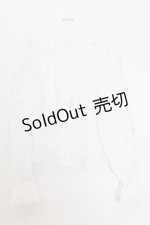 画像: Chalmiere / フリルブラウス M シロ O-26-01-15-009-0-BL-OW-OS