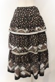画像5: PINK HOUSE / パッチワークローズ柄スカート  クロ O-26-01-15-116-LO-SK-IG-OS (5)