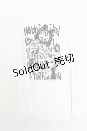 画像: NieR Clothing / NieRちゃんptカットソー XL ホワイト O-26-01-15-011-PU-TO-OW-ZT574