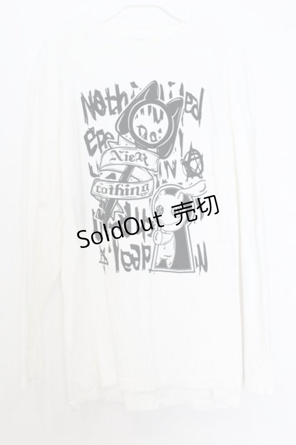 画像1: NieR Clothing / NieRちゃんptカットソー XL ホワイト O-26-01-15-011-PU-TO-OW-ZT574 (1)