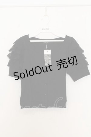 画像: MILK / FRILL カーデ F クロ O-26-01-15-015-ML-TO-OW-OS