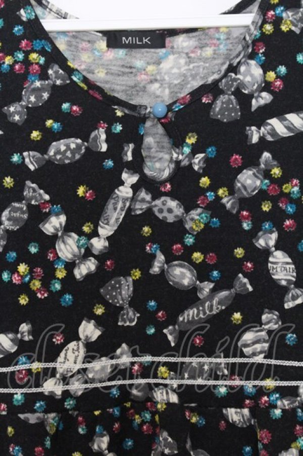 画像2: MILK / シュガープラムカットワンピース  ブラック O-26-01-15-016-ML-OP-OW-ZT0118N (2)