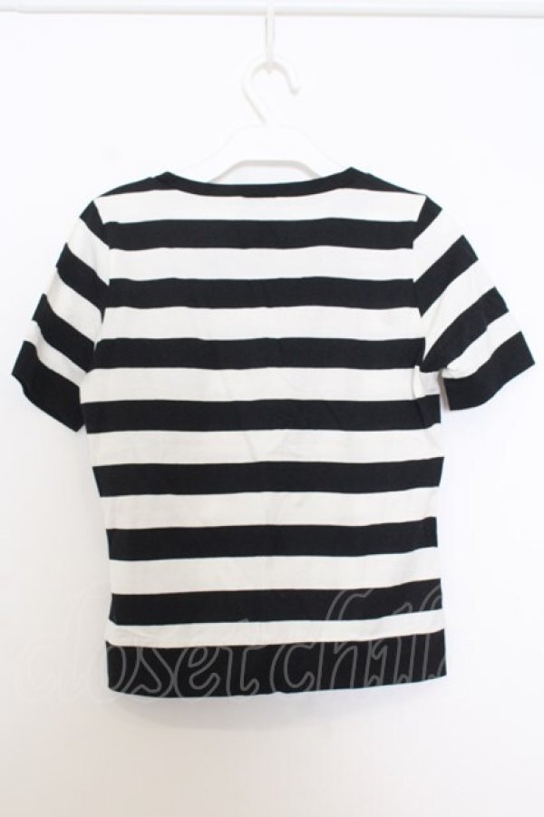 画像3: MILK / ボーダーカーディガン  クロ×シロ O-26-01-15-018-ML-TO-OW-OS (3)