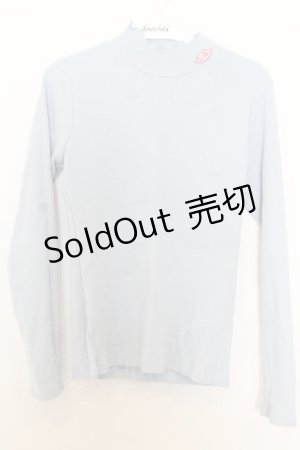 画像: MILK / リップワッペンニットトップス  サックス O-26-01-15-019-ML-TO-OW-OS