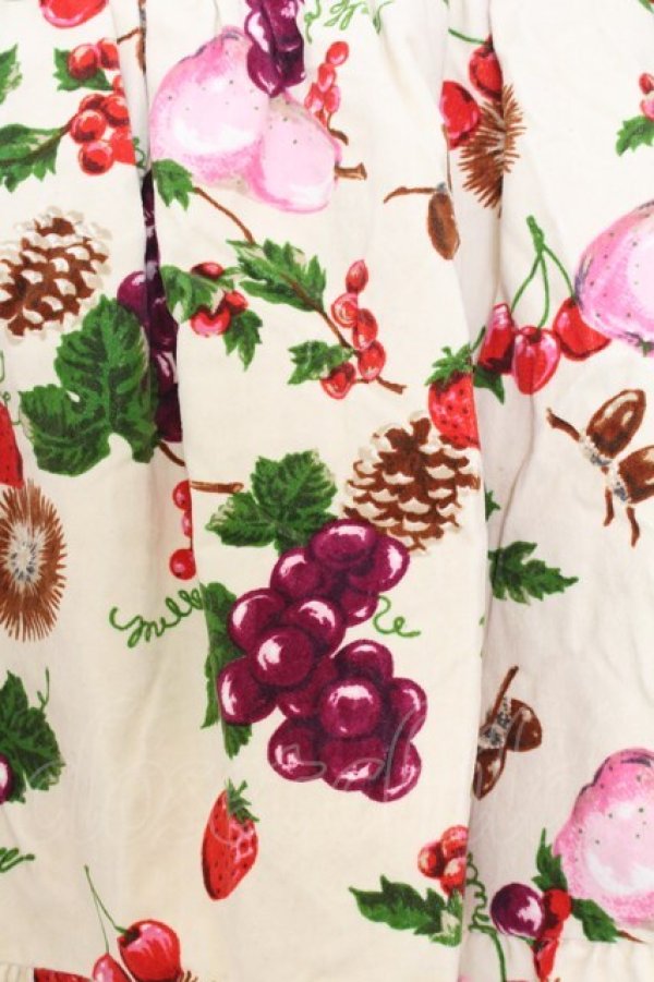 画像2: MILK / フランボワーズスカート  アイボリー O-26-01-15-020-ML-SK-OW-OS (2)