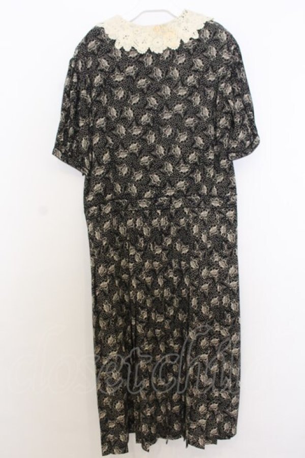 画像3: KANEKO ISAO / レースカラーフラワーワンピース  クロ O-26-01-15-023-EL-OP-IG-OS (3)