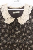 画像2: KANEKO ISAO / レースカラーフラワーワンピース  ブラウン O-26-01-15-024-EL-OP-IG-OS (2)