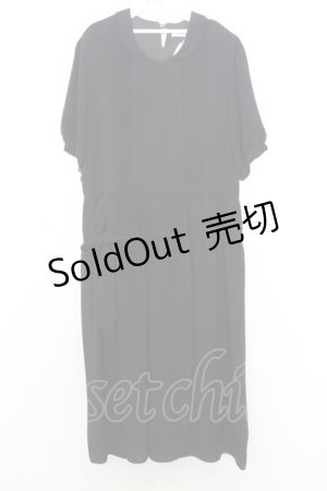 画像: KANEKO ISAO / たくし上げタックワンピース  クロ O-26-01-15-025-EL-OP-IG-OS