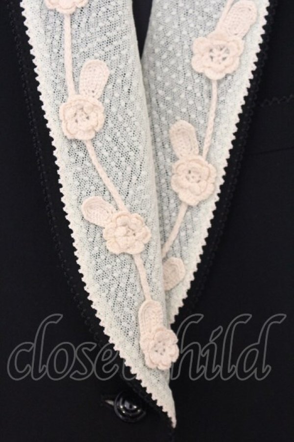 画像2: KANEKO ISAO / チュールショールレースジャケット  クロ O-26-01-15-029-EL-JA-IG-OS (2)