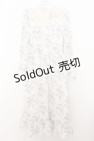 画像: Kurumi Collaboration / KRハナジゴスリーブワンピース M シロ O-26-01-16-035-EL-OP-IG-OS