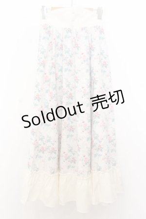 画像: Kurumi Collaboration / グレイスフルコルセット風ロングスカート L シロ O-26-01-16-036-EL-SK-IG-ZT547