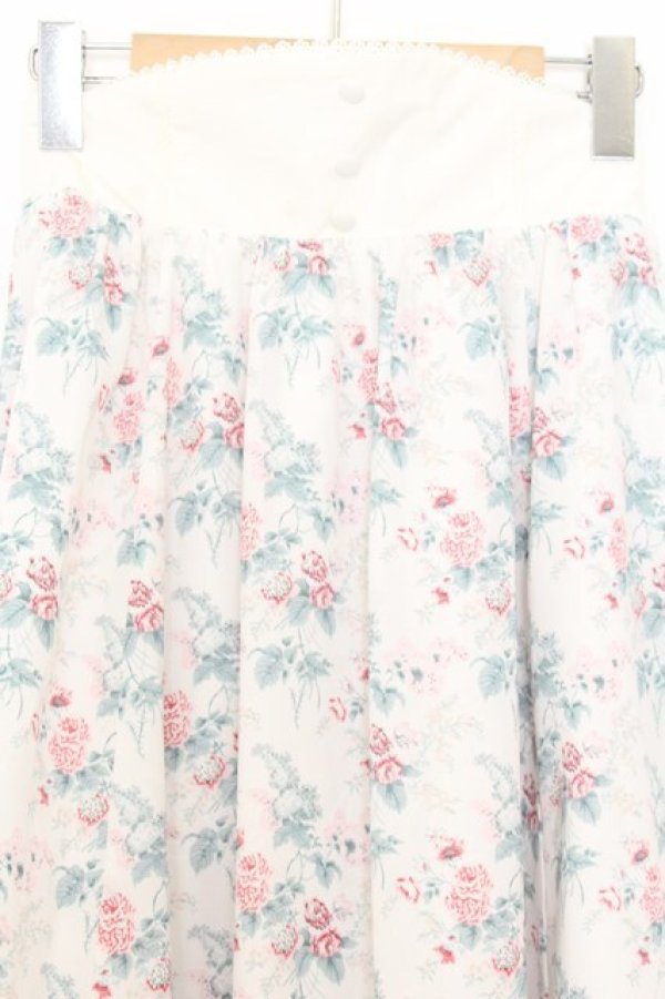 画像2: Kurumi Collaboration / グレイスフルコルセット風ロングスカート L シロ O-26-01-16-036-EL-SK-IG-OS (2)