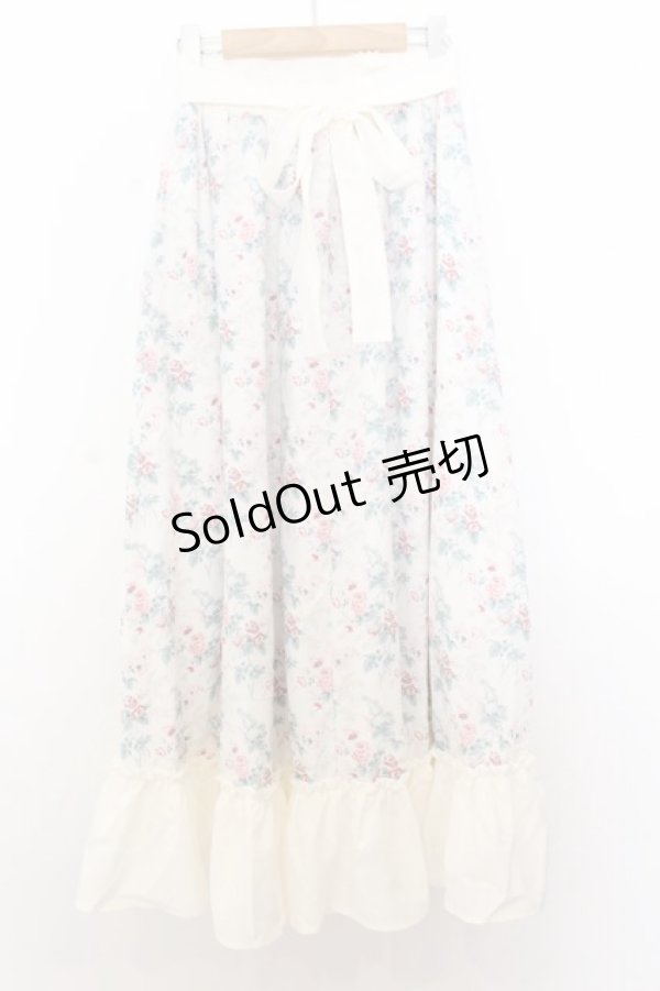 画像3: Kurumi Collaboration / グレイスフルコルセット風ロングスカート L シロ O-26-01-16-036-EL-SK-IG-ZT547 (3)