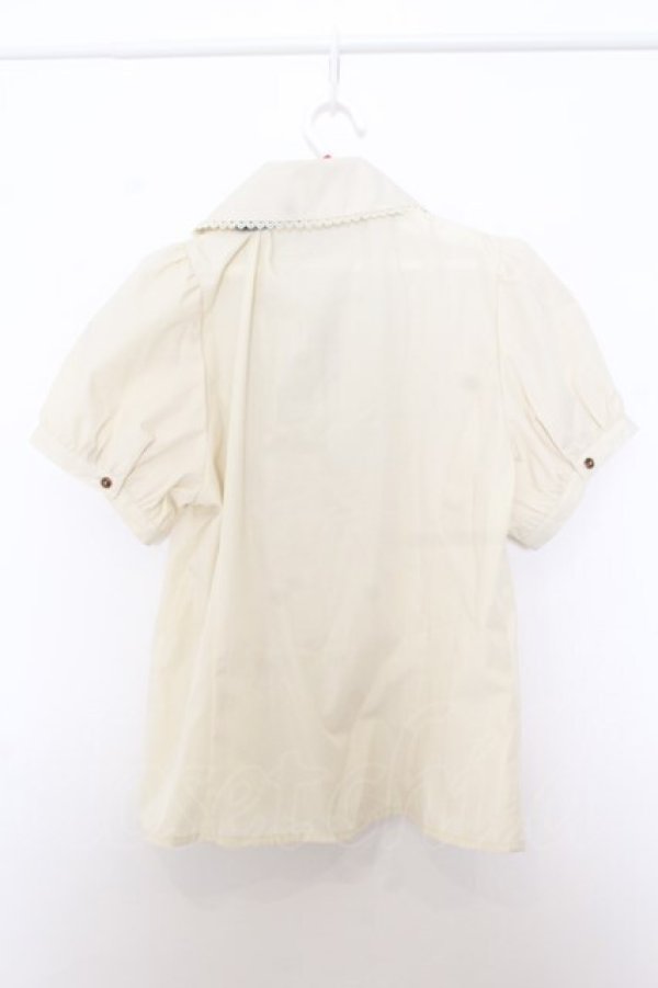 画像3: Kurumi Collaboration / マリンアカデミアブラウス L オフシロ×サックス O-26-01-16-037-EL-BL-IG-OS (3)