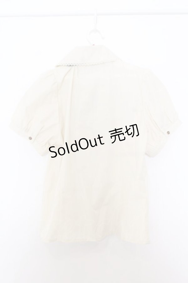 画像3: Kurumi Collaboration / マリンアカデミアブラウス L オフシロ×サックス O-26-01-16-037-EL-BL-IG-ZT548 (3)