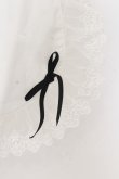 画像2: Moi-meme-Moitie / チュールレースサロンエプロン  ホワイト×ブラック O-26-01-16-038-MO-ZA-IG-OS (2)