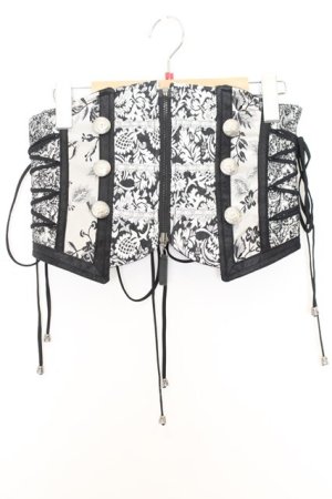 画像: Qutie Frash / 2021プレミアム銀麗-GINREI- コルセット  シルバー×ブラック O-26-01-16-045-QU-TO-IG-OS