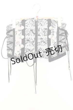 画像: Qutie Frash / 2021プレミアム銀麗-GINREI- コルセット  シルバー×ブラック O-26-01-16-045-QU-TO-IG-ZY