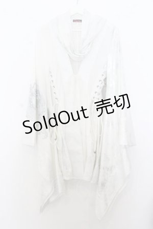 画像: Qutie Frash / 4店舗限定着物ストールカーデ  ホワイト O-26-01-16-046-QU-JA-IG-OS