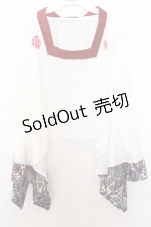 画像: Qutie Frash / パティキュラ2018限定 ポンチョ  ホワイト O-26-01-16-050-QU-TO-IG-OS