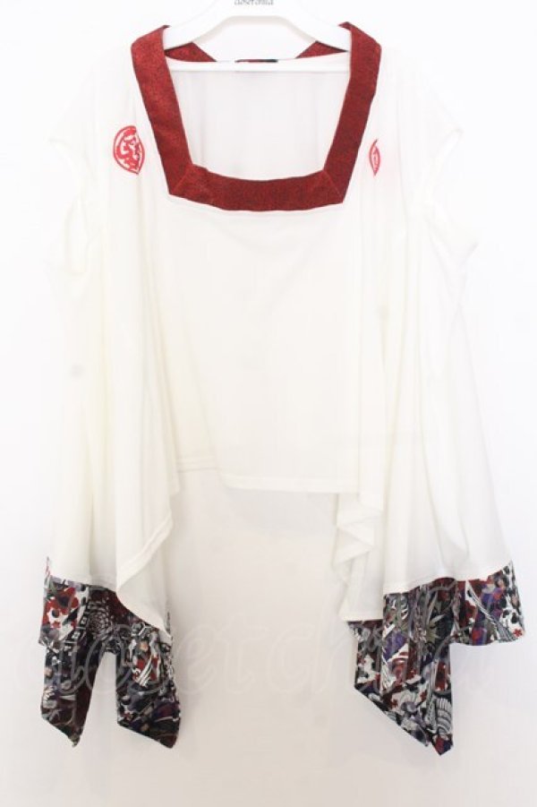 画像1: Qutie Frash / パティキュラ2018限定 ポンチョ  ホワイト O-26-01-16-050-QU-TO-IG-OS (1)