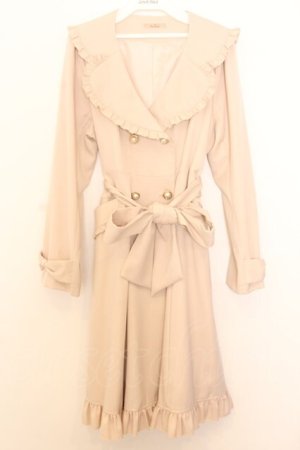 画像: Amavel / Frill Decoraトレンチコート  ピンク O-26-01-16-051-CA-CO-IG-OS