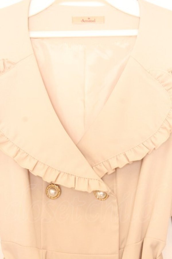 画像2: Amavel / Frill Decoraトレンチコート  ピンク O-26-01-16-051-CA-CO-IG-OS (2)