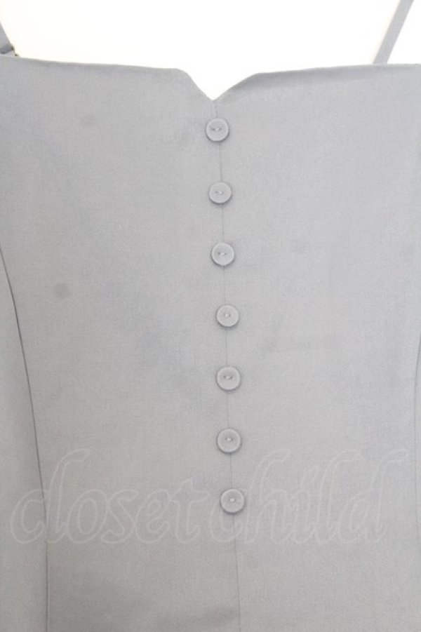 画像2: an another angelus / サイドギャザーキャミワンピース  ブルーグレー O-26-01-16-054-CA-TO-IG-OS (2)