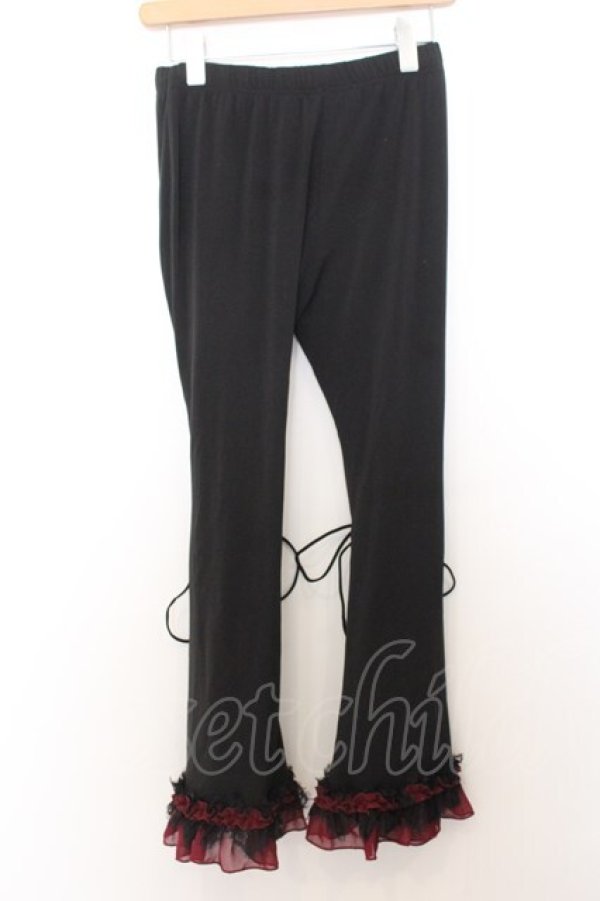 画像3: Qutie Frash / インナーレッグパンツ  ブラック×レッド O-26-01-16-065-QU-PA-IG-OS (3)