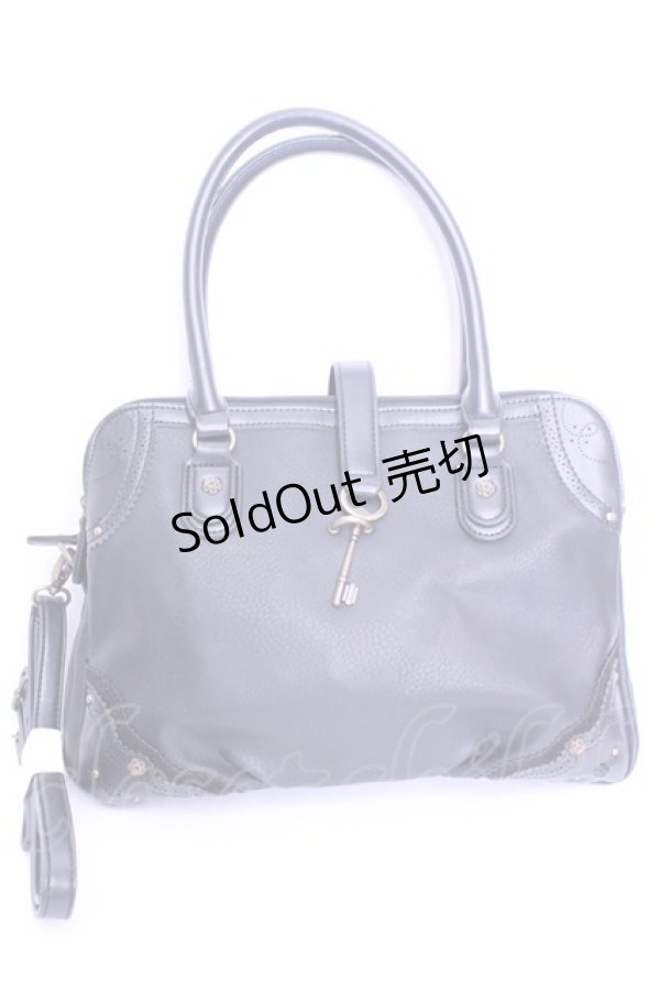 画像1: axes femme / 鍵チャーム付きトートバッグ  クロ O-26-01-16-1049-AX-BG-OW-ZTK004 (1)