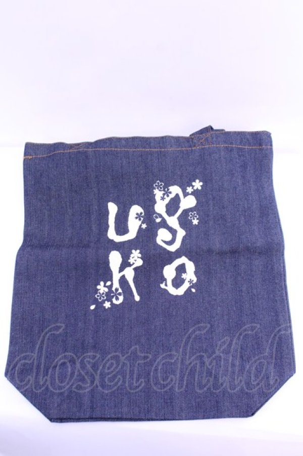 画像1: gouk / デニムトートバッグ  ブルー O-26-01-16-1051-GO-BG-OW-OS (1)