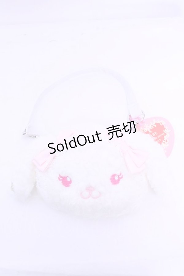 画像1: BABY,THE STARS SHINE BRIGHT / うさくみゃちゃんのパスケースポーチ  シロ×ピンク O-26-01-16-1054-BA-ZA-OW-OS (1)