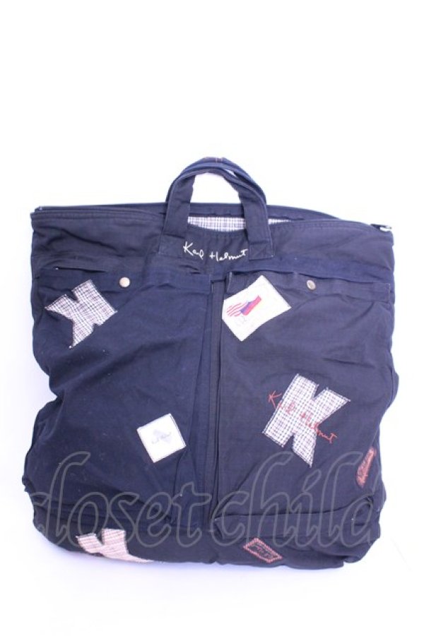 画像2: Karl Helmut / パッチワークトートバッグ  クロ O-26-01-16-1063-EL-BG-IG-OS (2)