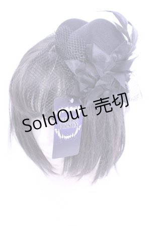 画像: NIBBLE POISON / ゴシックミニハット  クロ O-26-01-16-1074-0-AC-OW-OS