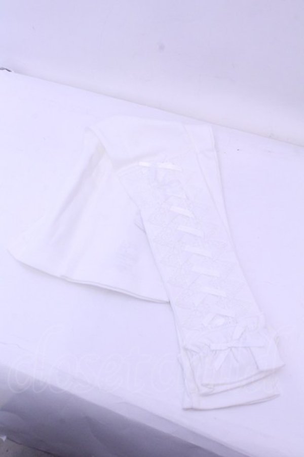 画像1: axes femme POETIQUE / レースアップＵＶグローブ  シロ O-26-01-16-1077-AX-ZA-OW-OS (1)