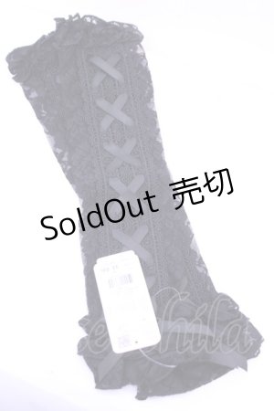 画像: Chalmiere / レースアップアームカバー  クロ O-26-01-16-1079-0-ZA-OW-ZT0121U