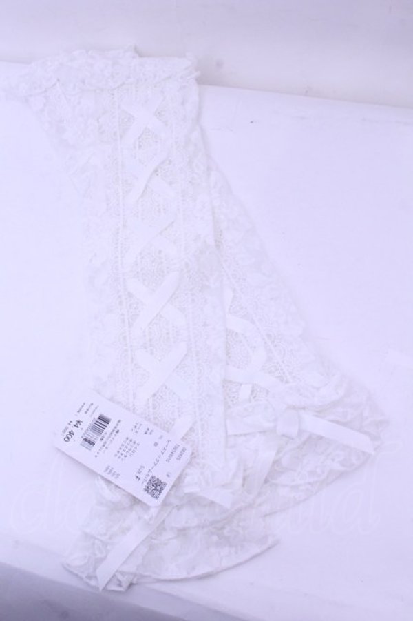 画像1: Chalmiere / レースアップアームカバー  シロ O-26-01-16-1080-0-ZA-OW-OS (1)