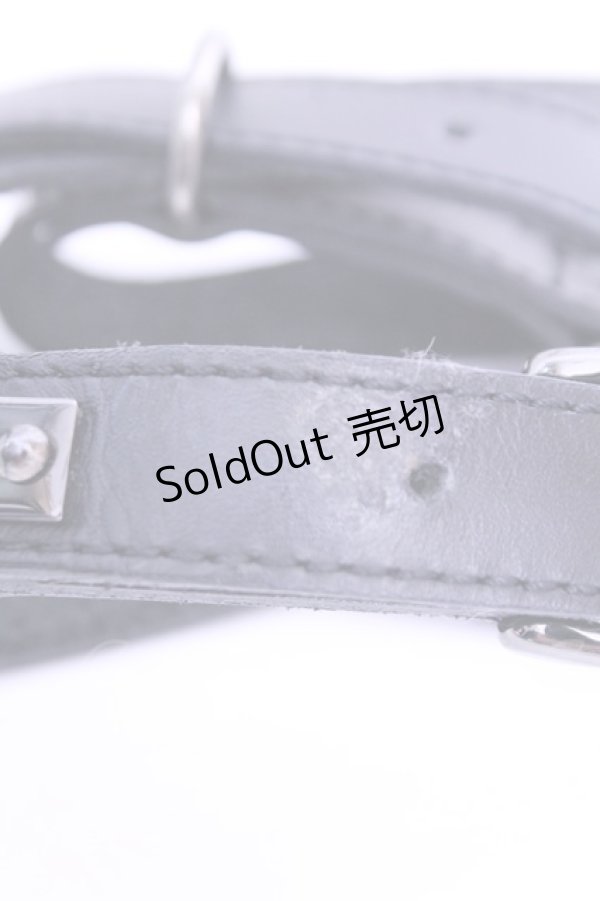 画像2: alice auaa / ダブルレールレザーブレス  ブラック O-26-01-16-1082-AA-AC-OW-OS (2)