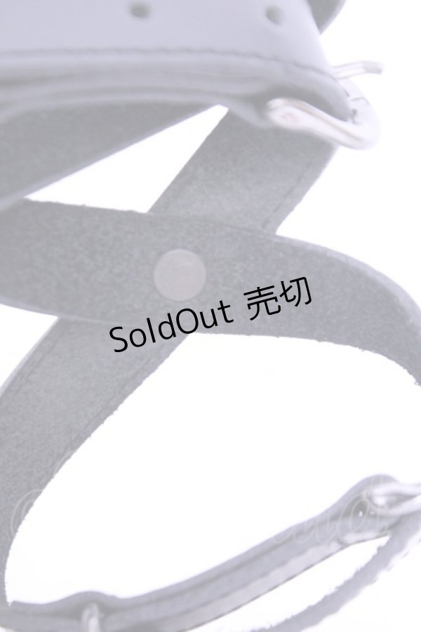 画像3: alice auaa / ダブルレールレザーブレス  ブラック O-26-01-16-1082-AA-AC-OW-OS (3)