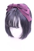 画像1: Innocent World / フロントリボンカチューシャ  ボルドー O-26-01-16-1007-IW-AC-OW-OS (1)