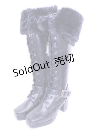 画像: Kurumi Collaboration / ノエル・ド・メモワール レースアップブーツ M クロ O-26-01-16-1086-EL-SH-IG-OS