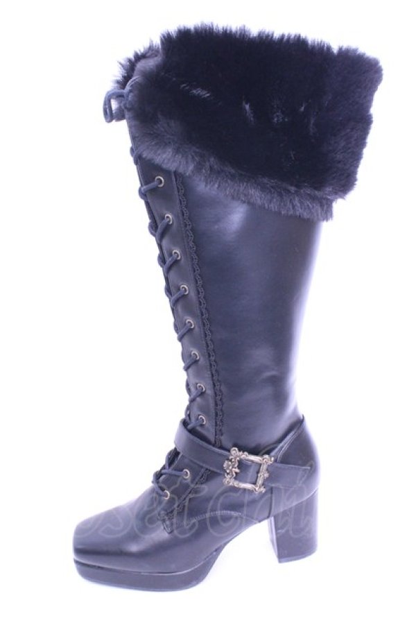 画像6: Kurumi Collaboration / ノエル・ド・メモワール レースアップブーツ M クロ O-26-01-16-1086-EL-SH-IG-OS (6)