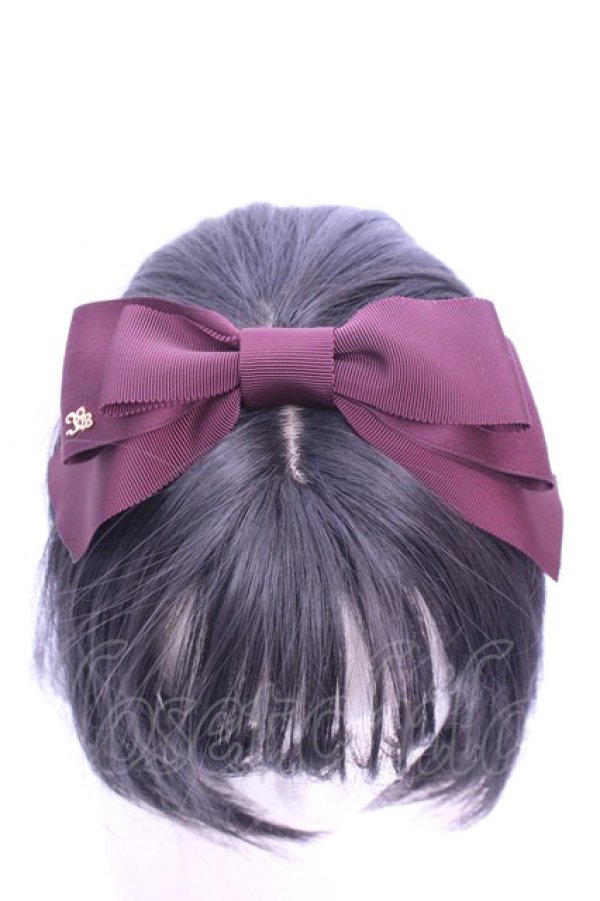 画像2: Innocent World / フロントリボンカチューシャ  ボルドー O-26-01-16-1007-IW-AC-OW-OS (2)