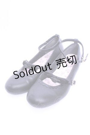 画像: m petit by misako / 青木美沙子×NINA’Sリボンパンプス LL クロ O-26-01-16-1089-LO-BG-OW-OS