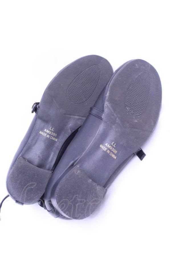 画像4: m petit by misako / 青木美沙子×NINA’Sリボンパンプス LL クロ O-26-01-16-1089-LO-BG-OW-OS (4)