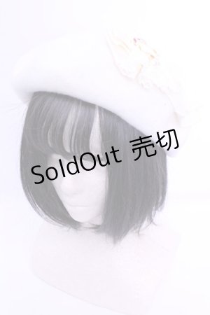 画像: axes femme / プチバラ使いウールベレー  キナリ O-26-01-16-1012-AX-AC-OW-ZT171