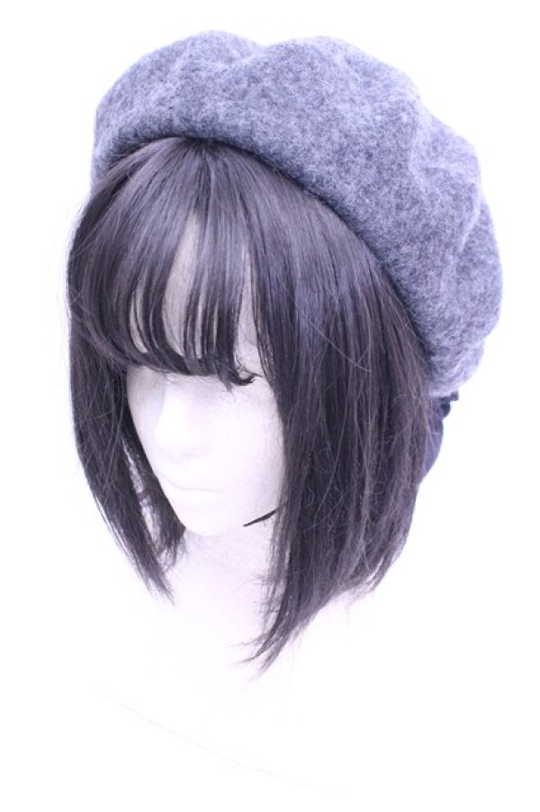 画像1: Starry by lilLilly / フリルリボンベレー帽  グレー O-26-01-16-1002-EL-AC-OW-OS (1)