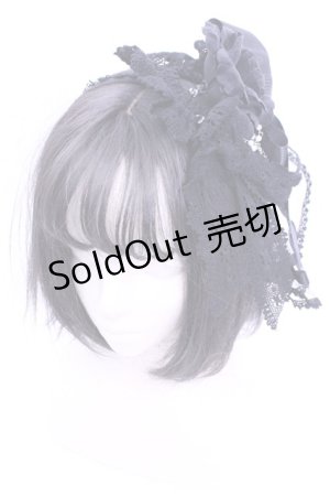 画像: ALICE and the PIRATES / キャンベルローズカチューシャ  クロ O-26-01-16-1019-PA-AC-IG-OS