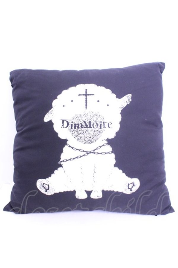 画像1: DimMoire / DimMoireロゴクッション  ブラック O-26-01-16-1020-0-ZA-OW-OS (1)